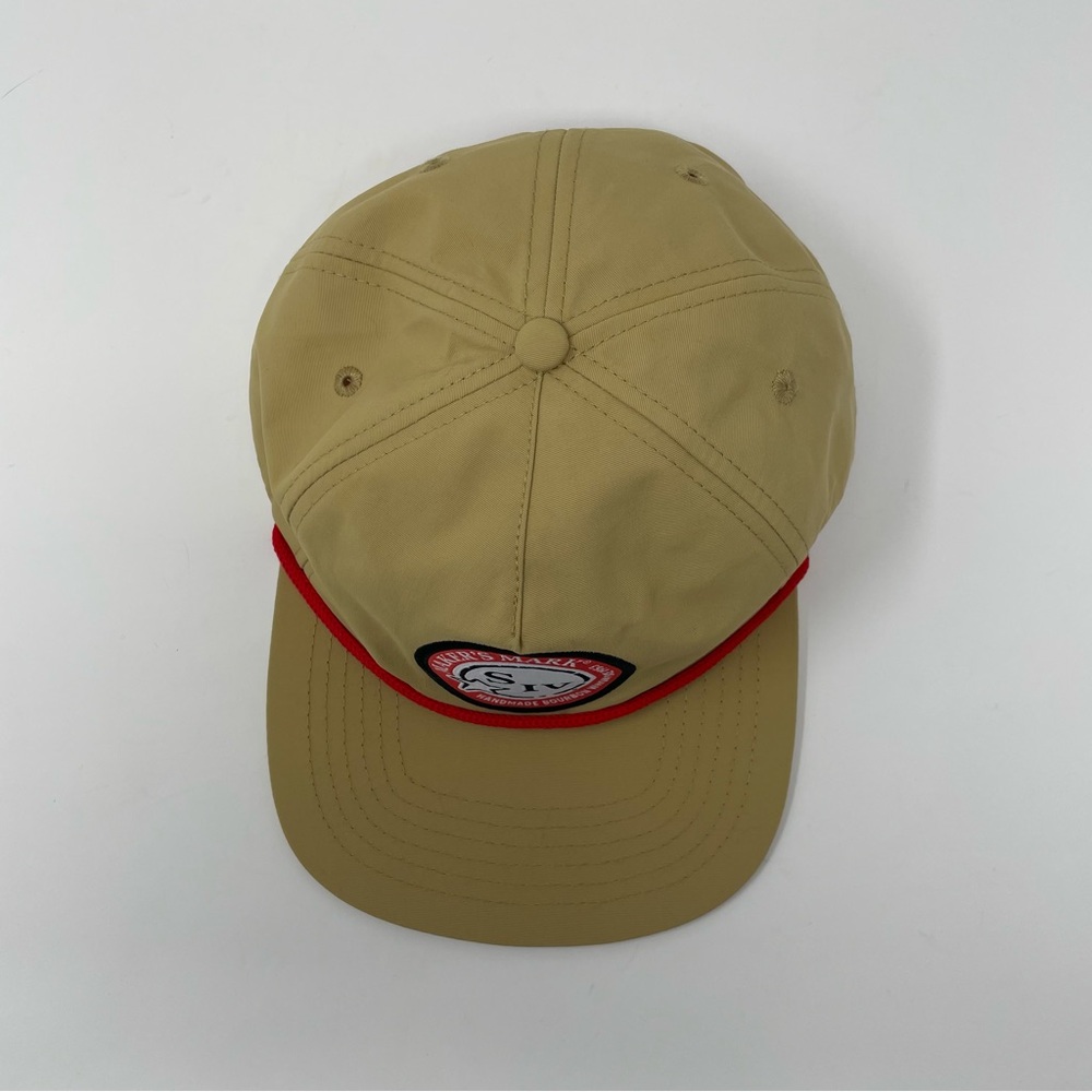 Beige Rope-Trim Baseball Cap - Picture 6 of 10